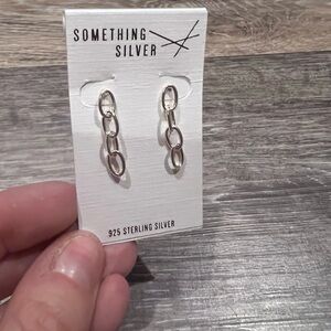 NWT Sterling Silver Chain Post Earrings ♥️